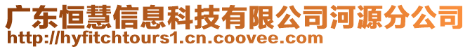 廣東恒慧信息科技有限公司河源分公司