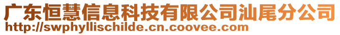 廣東恒慧信息科技有限公司汕尾分公司