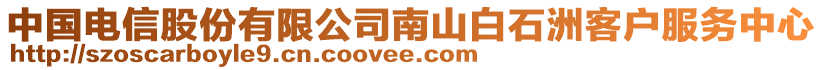 中國(guó)電信股份有限公司南山白石洲客戶服務(wù)中心