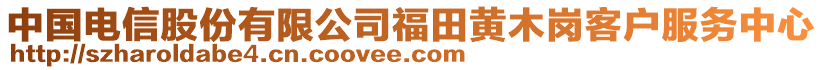 中國電信股份有限公司福田黃木崗客戶服務(wù)中心