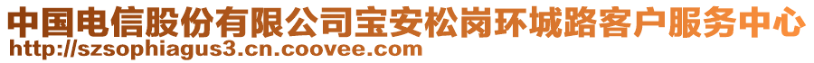 中國電信股份有限公司寶安松崗環(huán)城路客戶服務(wù)中心