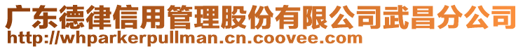 廣東德律信用管理股份有限公司武昌分公司