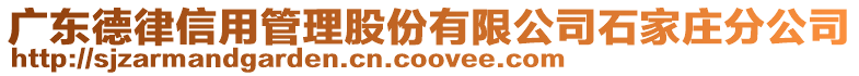 廣東德律信用管理股份有限公司石家莊分公司