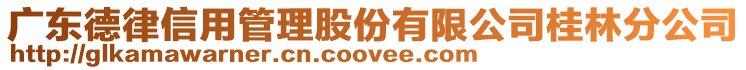 廣東德律信用管理股份有限公司桂林分公司