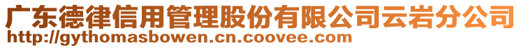 廣東德律信用管理股份有限公司云巖分公司