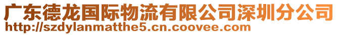 廣東德龍國際物流有限公司深圳分公司