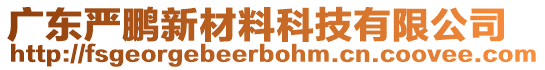 廣東嚴鵬新材料科技有限公司