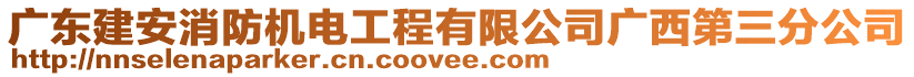 廣東建安消防機(jī)電工程有限公司廣西第三分公司