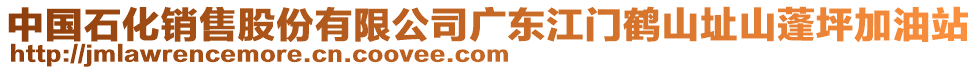 中國石化銷售股份有限公司廣東江門鶴山址山蓬坪加油站