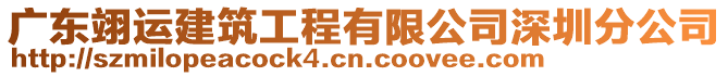 廣東翊運(yùn)建筑工程有限公司深圳分公司