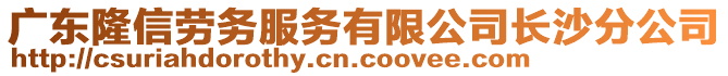 廣東隆信勞務(wù)服務(wù)有限公司長(zhǎng)沙分公司