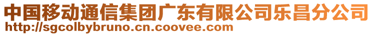 中國移動通信集團廣東有限公司樂昌分公司