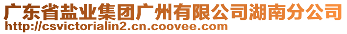 廣東省鹽業(yè)集團廣州有限公司湖南分公司