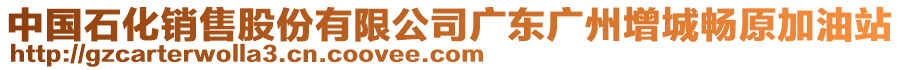 中國(guó)石化銷售股份有限公司廣東廣州增城暢原加油站