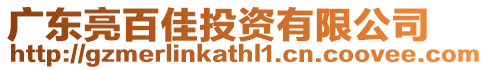 廣東亮百佳投資有限公司