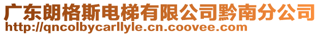 廣東朗格斯電梯有限公司黔南分公司