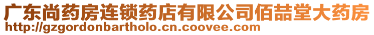 廣東尚藥房連鎖藥店有限公司佰喆堂大藥房