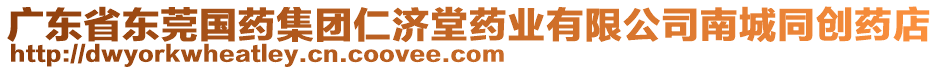 廣東省東莞國藥集團仁濟堂藥業有限公司南城同創藥店