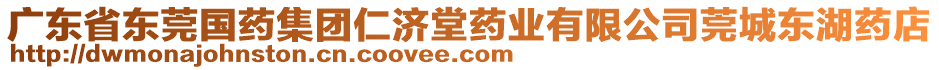 廣東省東莞國藥集團仁濟堂藥業有限公司莞城東湖藥店