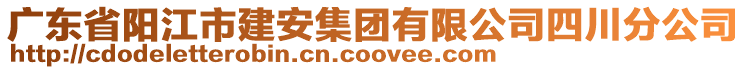 廣東省陽江市建安集團(tuán)有限公司四川分公司