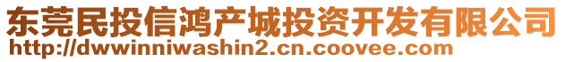 東莞民投信鴻產(chǎn)城投資開發(fā)有限公司