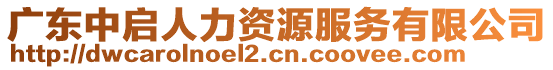 廣東中啟人力資源服務有限公司