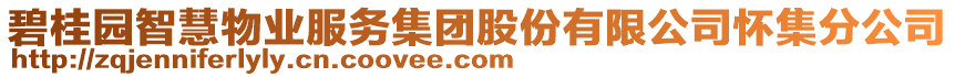 碧桂園智慧物業(yè)服務(wù)集團(tuán)股份有限公司懷集分公司