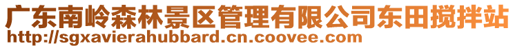 广东南岭森林景区管理有限公司东田搅拌站