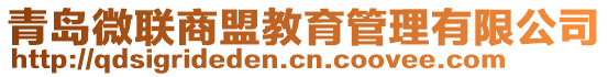 青島微聯(lián)商盟教育管理有限公司