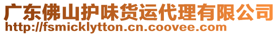 廣東佛山護味貨運代理有限公司