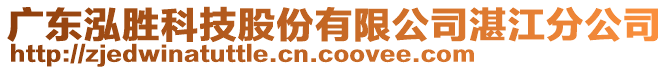 廣東泓勝科技股份有限公司湛江分公司