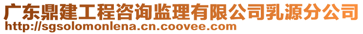 廣東鼎建工程咨詢監理有限公司乳源分公司