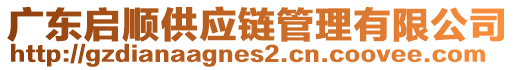 廣東啟順供應鏈管理有限公司