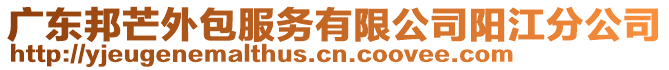 廣東邦芒外包服務有限公司陽江分公司