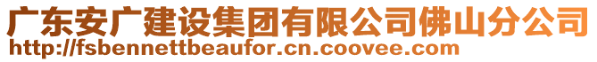 廣東安廣建設(shè)集團(tuán)有限公司佛山分公司