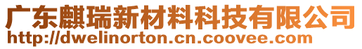 廣東麒瑞新材料科技有限公司