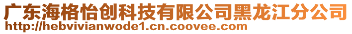 廣東海格怡創(chuàng)科技有限公司黑龍江分公司