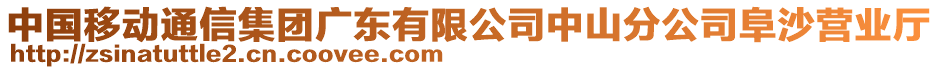 中國移動通信集團廣東有限公司中山分公司阜沙營業(yè)廳