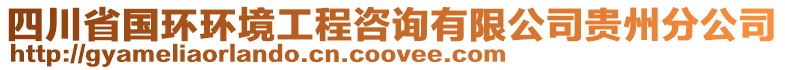 四川省國環(huán)環(huán)境工程咨詢有限公司貴州分公司