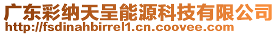 廣東彩納天呈能源科技有限公司