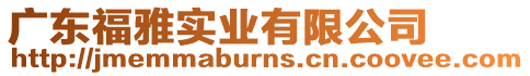 廣東福雅實業有限公司