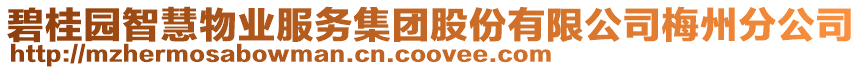 碧桂園智慧物業服務集團股份有限公司梅州分公司