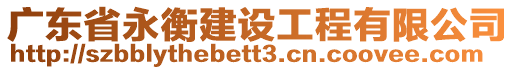 廣東省永衡建設(shè)工程有限公司