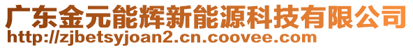 廣東金元能輝新能源科技有限公司