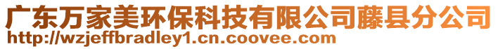 廣東萬(wàn)家美環(huán)?？萍加邢薰咎倏h分公司