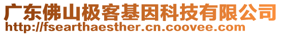 廣東佛山極客基因科技有限公司