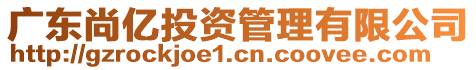 廣東尚億投資管理有限公司