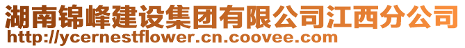 湖南錦峰建設(shè)集團(tuán)有限公司江西分公司