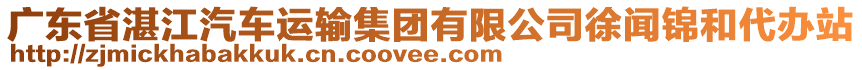 廣東省湛江汽車運(yùn)輸集團(tuán)有限公司徐聞錦和代辦站