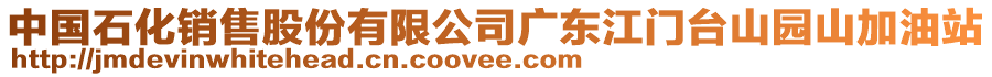 中國石化銷售股份有限公司廣東江門臺山園山加油站